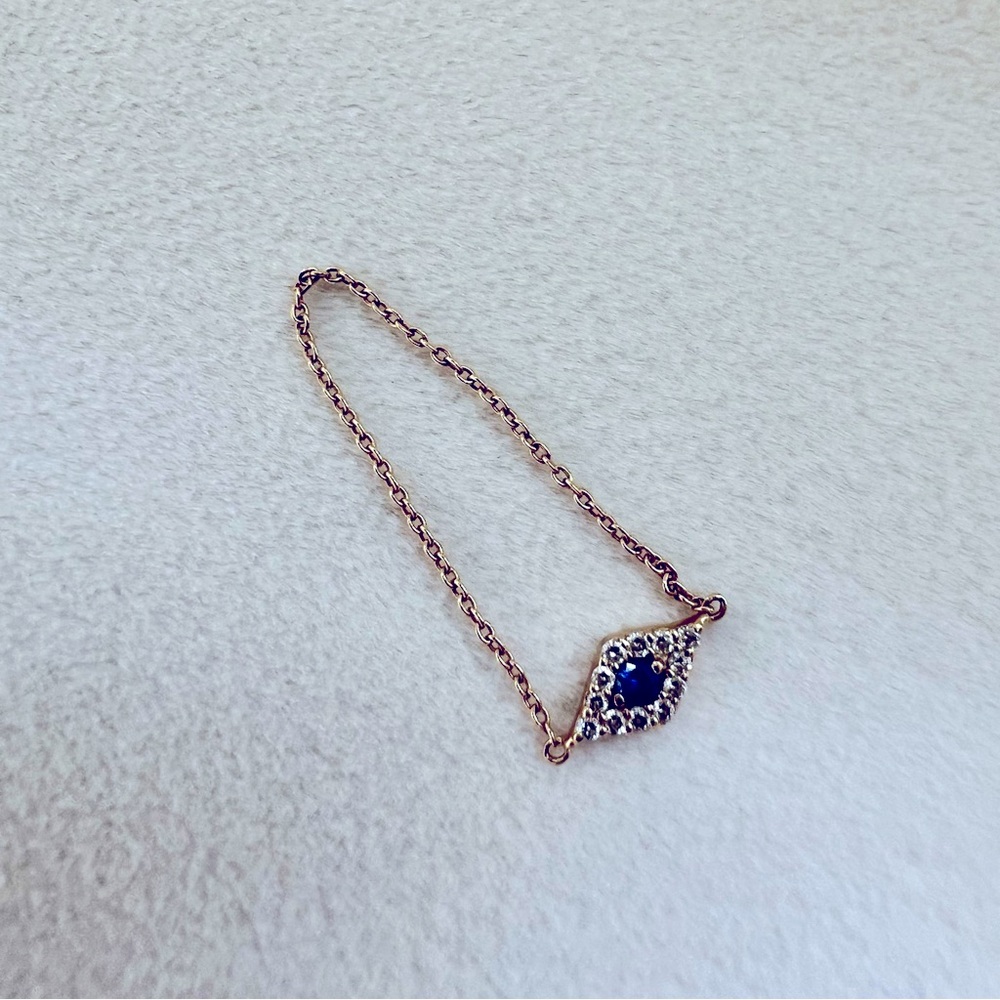 Evil Eye Chain Ring
